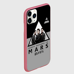 Чехол iPhone 11 Pro матовый 30 Seconds to Mars - poster, цвет: 3D-малиновый — фото 2