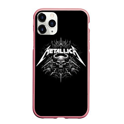 Чехол iPhone 11 Pro матовый The horned skull - Metallica, цвет: 3D-баблгам