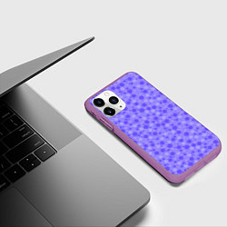 Чехол iPhone 11 Pro матовый Фиолетовый сиреневый пузыри, цвет: 3D-фиолетовый — фото 2