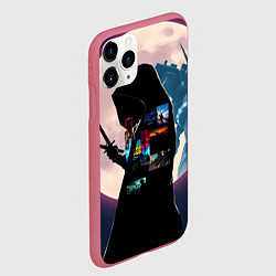 Чехол iPhone 11 Pro матовый Для любителя аниме, цвет: 3D-малиновый — фото 2