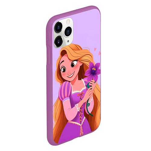Чехол iPhone 11 Pro матовый Rapunzel - big pictures / 3D-Фиолетовый – фото 2