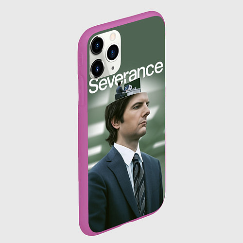 Чехол iPhone 11 Pro матовый Mark Severance / 3D-Фиолетовый – фото 2