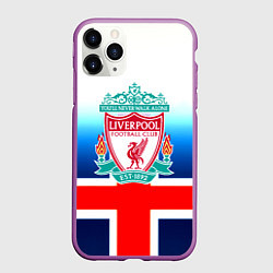 Чехол iPhone 11 Pro матовый Liverpool Англия, цвет: 3D-фиолетовый