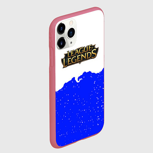 Чехол iPhone 11 Pro матовый League of Legends ночь / 3D-Малиновый – фото 2