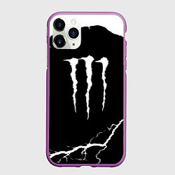 Чехол iPhone 11 Pro матовый Monster energy storm energy, цвет: 3D-фиолетовый