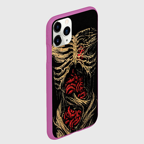 Чехол iPhone 11 Pro матовый Внутренний мир / 3D-Фиолетовый – фото 2
