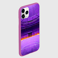 Чехол iPhone 11 Pro матовый Фиолетовый стадион, цвет: 3D-фиолетовый — фото 2