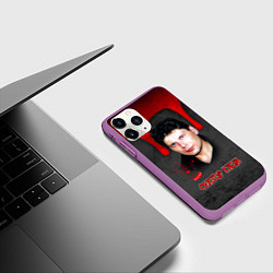 Чехол iPhone 11 Pro матовый Сектор газа - рок жив, цвет: 3D-фиолетовый — фото 2