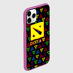 Чехол iPhone 11 Pro матовый Dota pattern witcher, цвет: 3D-фиолетовый — фото 2