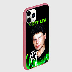 Чехол iPhone 11 Pro матовый Сектор газа зеленый огонь, цвет: 3D-малиновый — фото 2