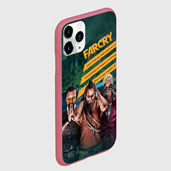 Чехол iPhone 11 Pro матовый Far Cry villains, цвет: 3D-малиновый — фото 2