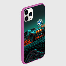 Чехол iPhone 11 Pro матовый Зеленый БМВ, цвет: 3D-фиолетовый — фото 2