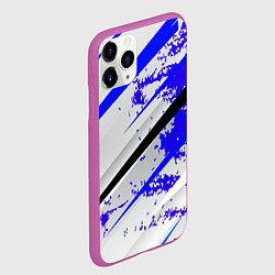 Чехол iPhone 11 Pro матовый Color white blue, цвет: 3D-фиолетовый — фото 2
