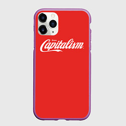 Чехол iPhone 11 Pro матовый Наслаждайтесь капитализмом, цвет: 3D-фиолетовый