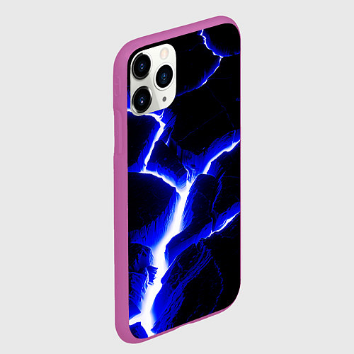 Чехол iPhone 11 Pro матовый The rift / 3D-Фиолетовый – фото 2