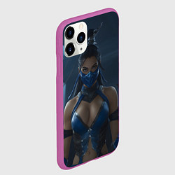 Чехол iPhone 11 Pro матовый Kitana Mortal Kombat, цвет: 3D-фиолетовый — фото 2