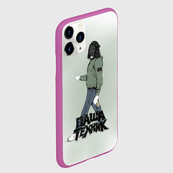 Чехол iPhone 11 Pro матовый Паша техник арт, цвет: 3D-фиолетовый — фото 2