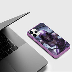 Чехол iPhone 11 Pro матовый Милина без маски, цвет: 3D-фиолетовый — фото 2