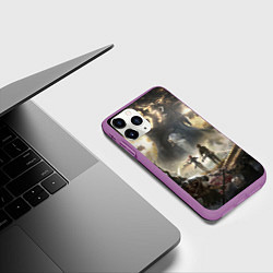 Чехол iPhone 11 Pro матовый Экспедиция Clair Obscur expedition 33, цвет: 3D-фиолетовый — фото 2