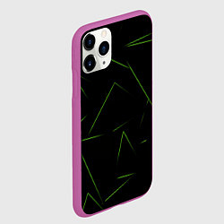 Чехол iPhone 11 Pro матовый Color green line, цвет: 3D-фиолетовый — фото 2