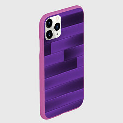 Чехол iPhone 11 Pro матовый Color purple square, цвет: 3D-фиолетовый — фото 2
