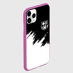 Чехол iPhone 11 Pro матовый Barcelona черно белые краски, цвет: 3D-фиолетовый — фото 2