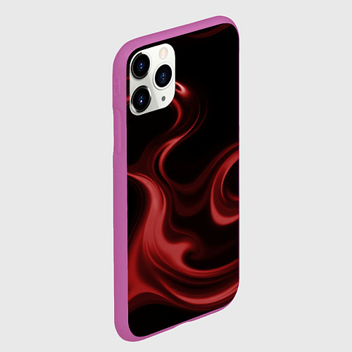 Чехол iPhone 11 Pro матовый Color red / 3D-Фиолетовый – фото 2