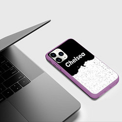 Чехол iPhone 11 Pro матовый Chelsea ночь, цвет: 3D-фиолетовый — фото 2