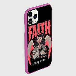 Чехол iPhone 11 Pro матовый Шогун Райден и судьба, цвет: 3D-фиолетовый — фото 2