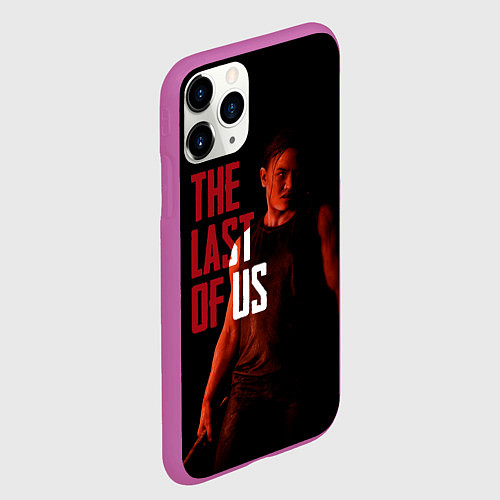 Чехол iPhone 11 Pro матовый Abby - Last of us / 3D-Фиолетовый – фото 2