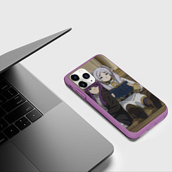 Чехол iPhone 11 Pro матовый Фрирен вместе с Ферн, цвет: 3D-фиолетовый — фото 2