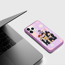 Чехол iPhone 11 Pro матовый Astro anime, цвет: 3D-фиолетовый — фото 2
