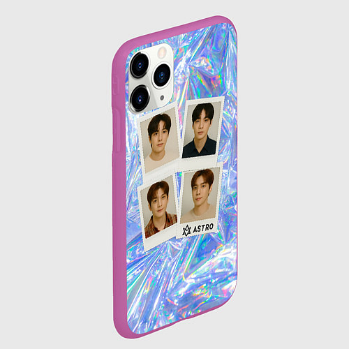 Чехол iPhone 11 Pro матовый Astro четыре фото / 3D-Фиолетовый – фото 2
