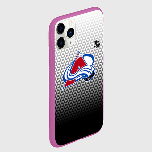 Чехол iPhone 11 Pro матовый Колорадо Эвеланш - черный градиент / 3D-Фиолетовый – фото 2