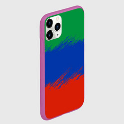 Чехол iPhone 11 Pro матовый Дагестанские цвета, цвет: 3D-фиолетовый — фото 2