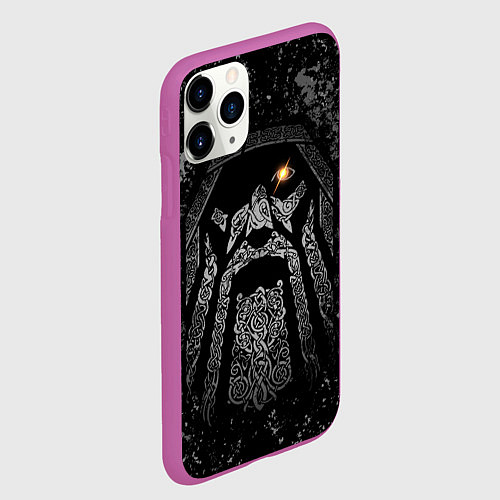 Чехол iPhone 11 Pro матовый Всеотец Один / 3D-Фиолетовый – фото 2