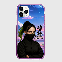 Чехол iPhone 11 Pro матовый Ниндзя Билли Айлиш, цвет: 3D-фиолетовый