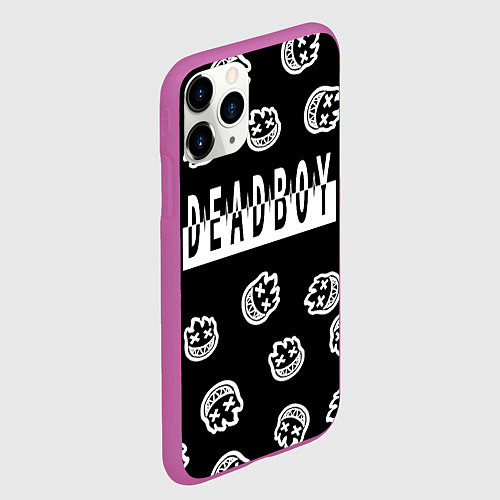 Чехол iPhone 11 Pro матовый Deadboy - Bones / 3D-Фиолетовый – фото 2