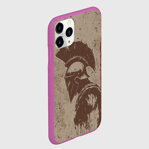 Чехол iPhone 11 Pro матовый Спарта / 3D-Фиолетовый – фото 2