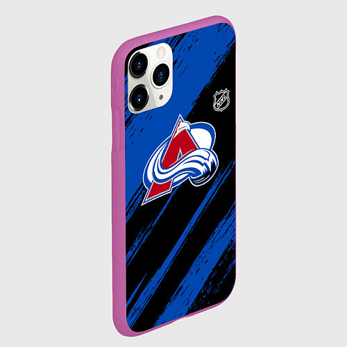 Чехол iPhone 11 Pro матовый Колорадо Эвеланш - синий и черный / 3D-Фиолетовый – фото 2