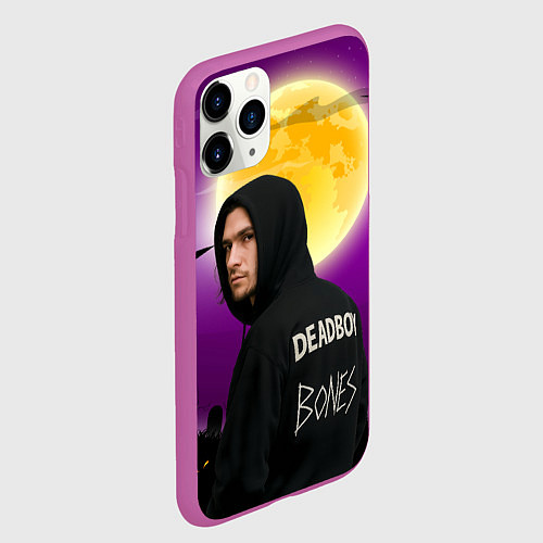 Чехол iPhone 11 Pro матовый Deadboy Bones / 3D-Фиолетовый – фото 2