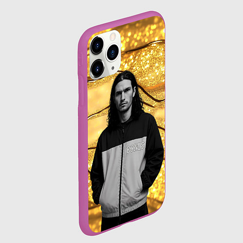 Чехол iPhone 11 Pro матовый Bones в спортивках / 3D-Фиолетовый – фото 2
