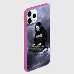 Чехол iPhone 11 Pro матовый Bomes клавишник, цвет: 3D-фиолетовый — фото 2