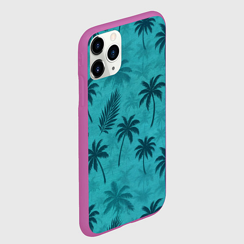 Чехол iPhone 11 Pro матовый Гавайский стиль - Томми Версетти / 3D-Фиолетовый – фото 2