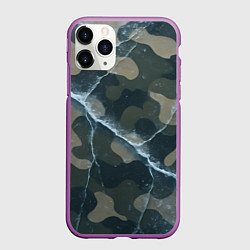 Чехол iPhone 11 Pro матовый Ледяной камуфляж
