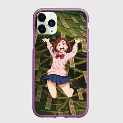 Чехол iPhone 11 Pro матовый Сиратори Айра испуганная в полете, цвет: 3D-фиолетовый