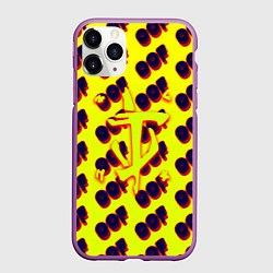 Чехол iPhone 11 Pro матовый Doom off, цвет: 3D-фиолетовый