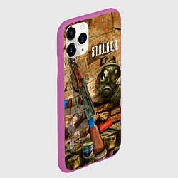 Чехол iPhone 11 Pro матовый Сталкер - тени из прошлого, цвет: 3D-фиолетовый — фото 2