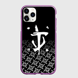 Чехол iPhone 11 Pro матовый Doom ninja, цвет: 3D-фиолетовый