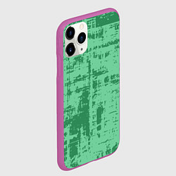 Чехол iPhone 11 Pro матовый Текстура с потертостями, цвет: 3D-фиолетовый — фото 2